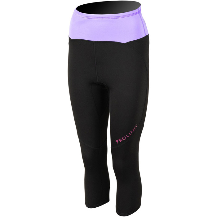 2023 Prolimit Frauen Airmax 1mm Neoprenanzug SUP 3/4 Length Trousers 400.14750.040 - Black / Lavender